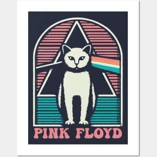 Pink Floyd Cat // 80s Music Fan Art Posters and Art